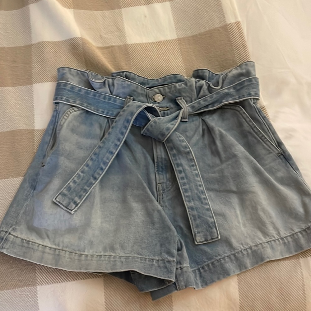 Veronica Beard Nori Paperbag Shorts, 28